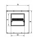 Ventilator Centrifugal BOX BD 7/7 M4 0.12kW 