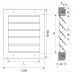 Outdoor grid wit wire mesh 600x350mm Outdoor grid wit wire mesh 600x350mm