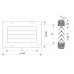 Door transfer grid TR 400x200mm