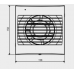 Ventilator de baie DECOR-100CH-Z 