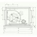 High flow centrifugal fan CVTT 25/25 with motor of 2.2kw